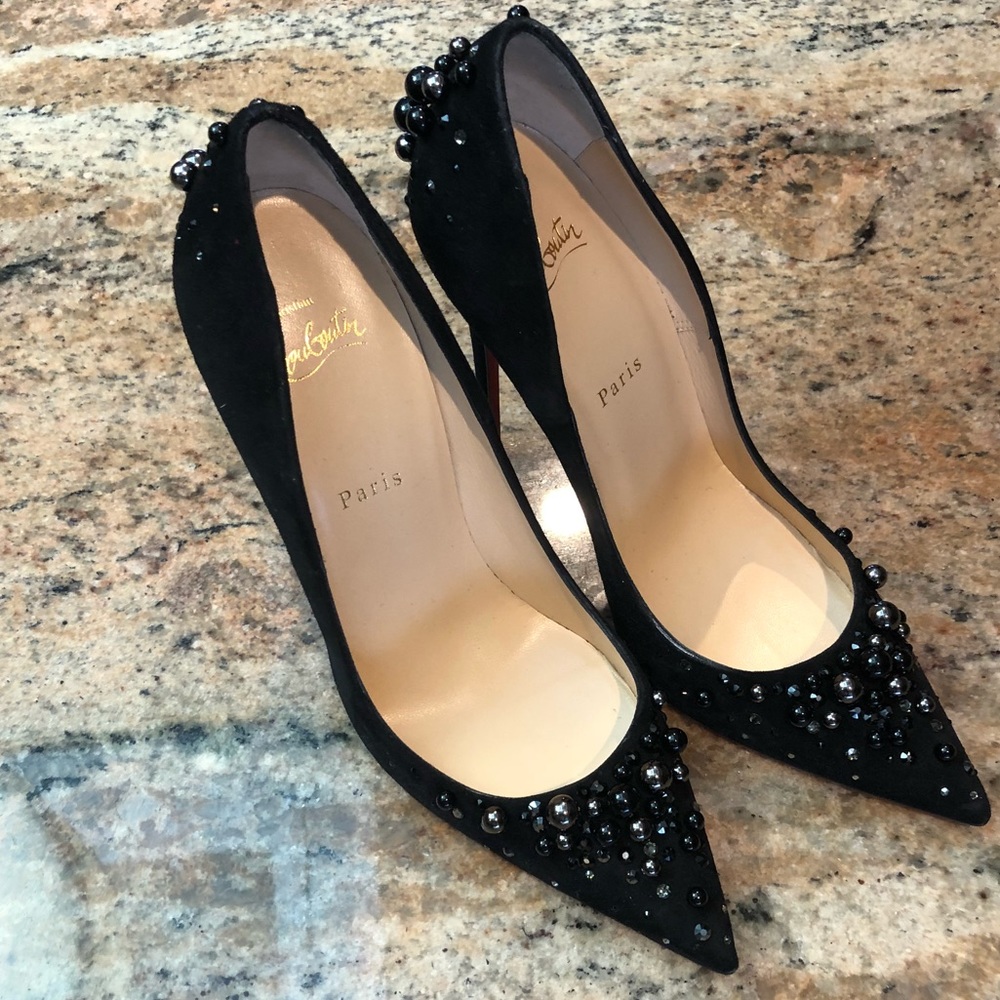 CHRISTIAN LOUBOUTIN 120 VEAU VELOURS